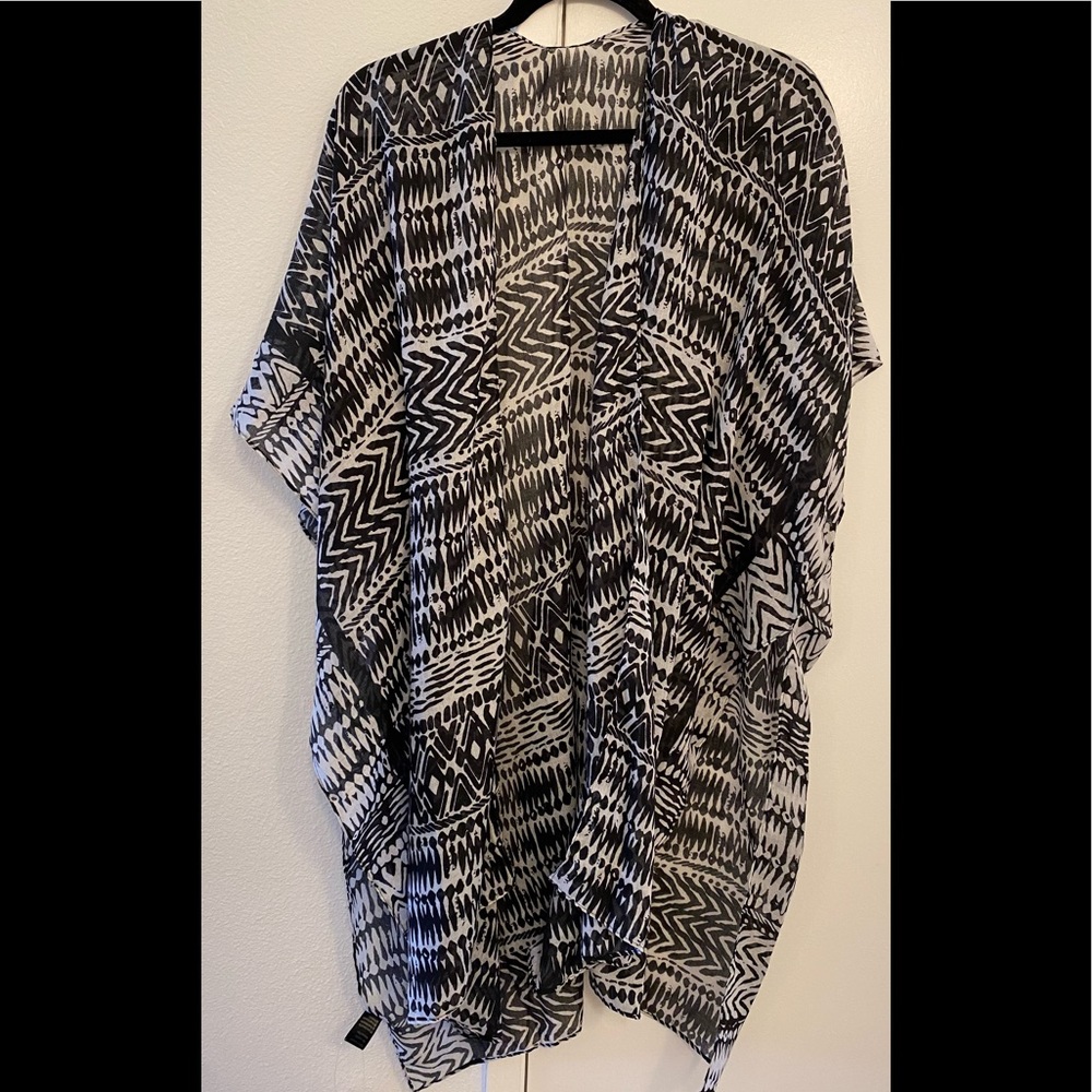 Black and White Kimono